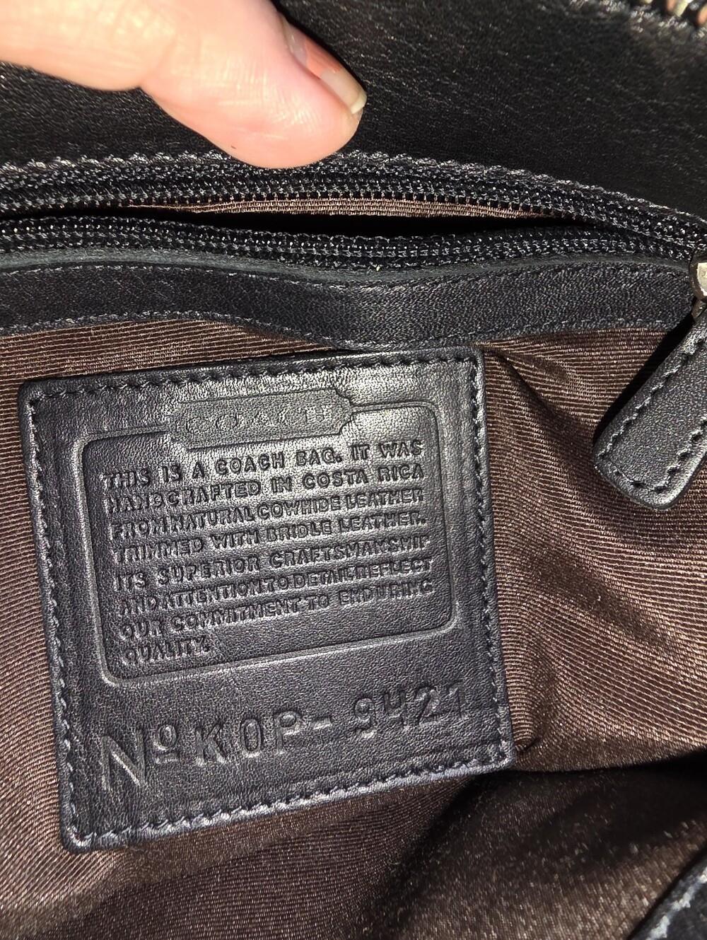 Coach Black Leather Purse - Picture 12 of 15